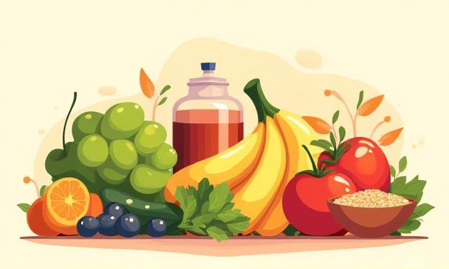 Ilustrasi makanan rendah kolesterol